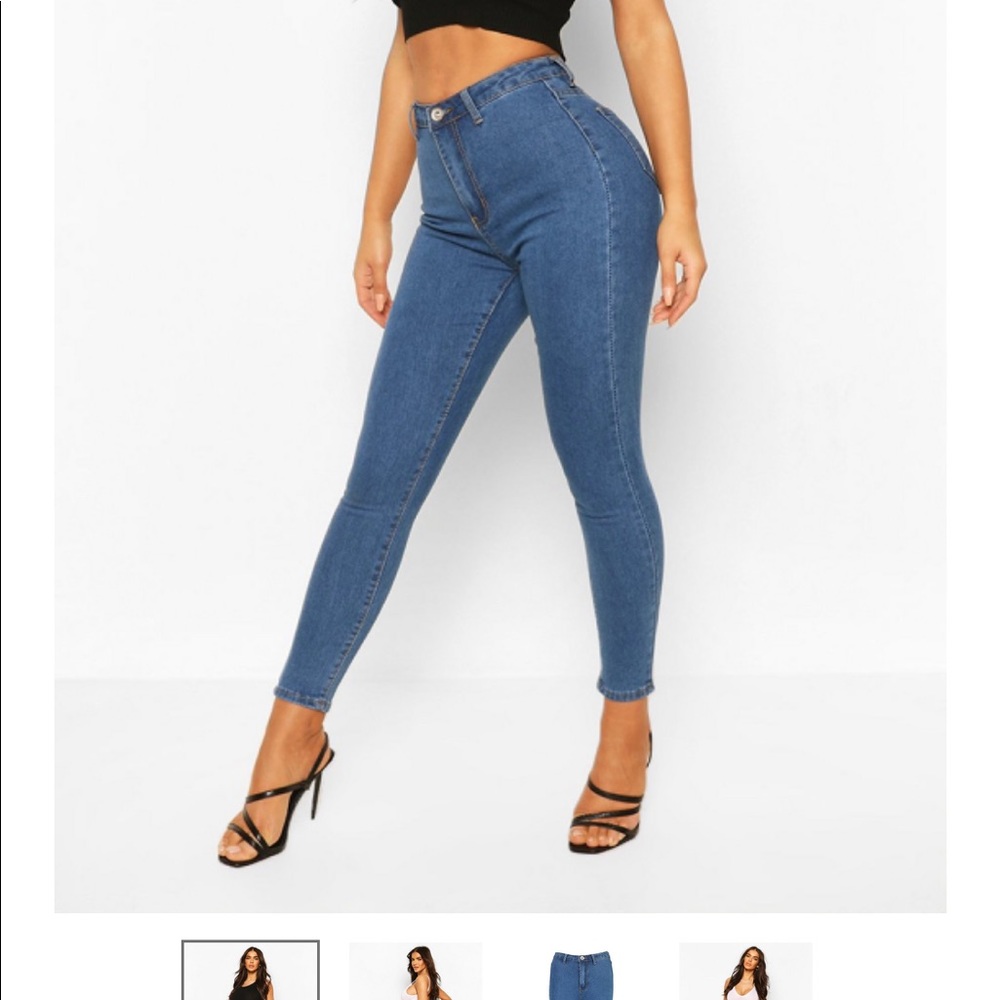 Boohoo High Rise Disco Jean